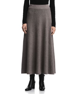 Wool & Cashmere Pull On Skirt