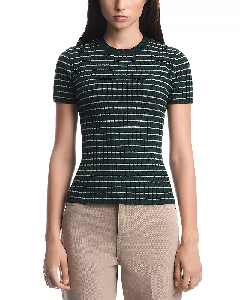Emporio Armani Short Sleeve Ribbed Sweater