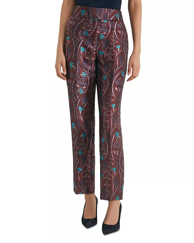 Reiss Zayla Jacquard Ankle Pants