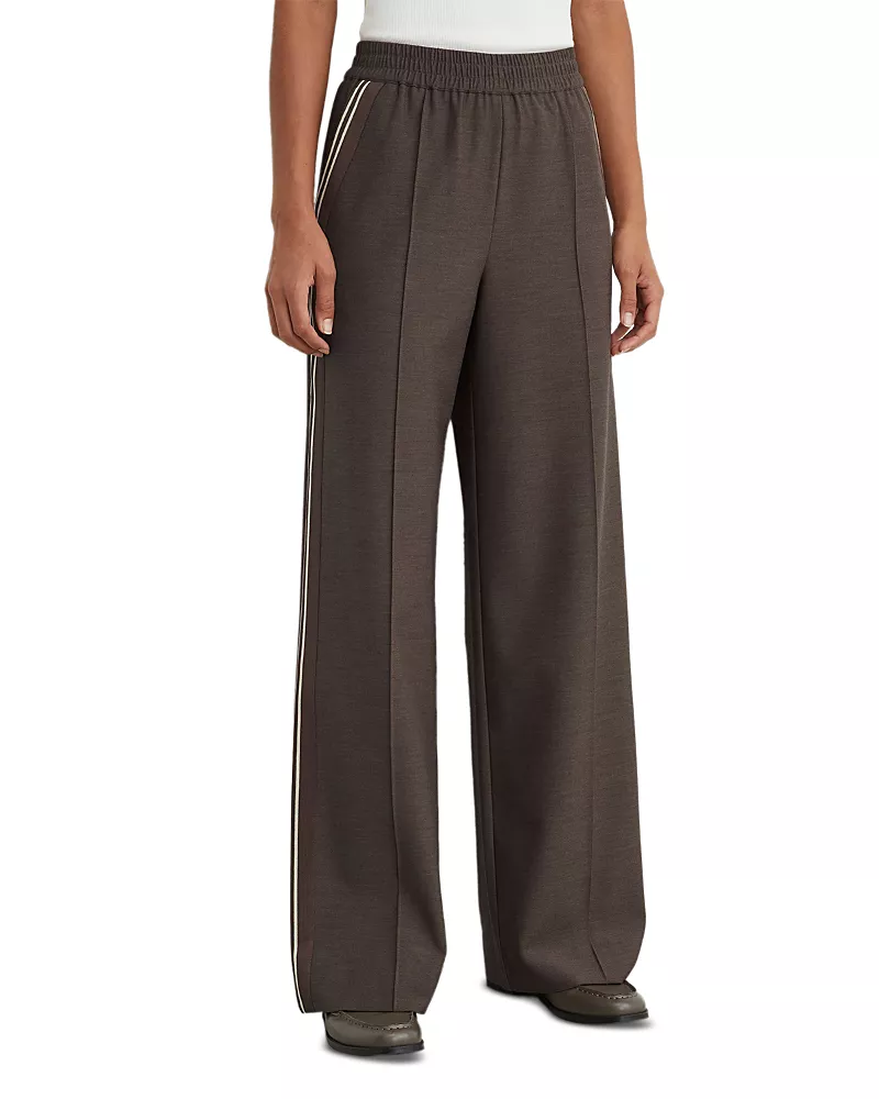 Reiss Marlow Pintuck Wide Leg Pants