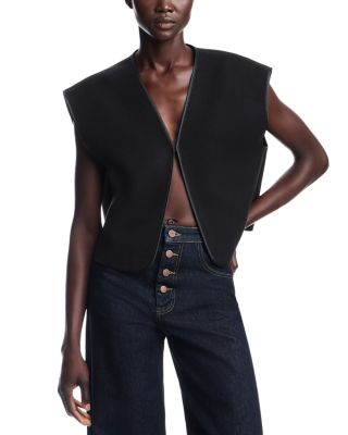 Wool Blend Kiss Front Vest