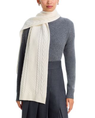 Cashmere Cable Knit Scarf - Exclusive