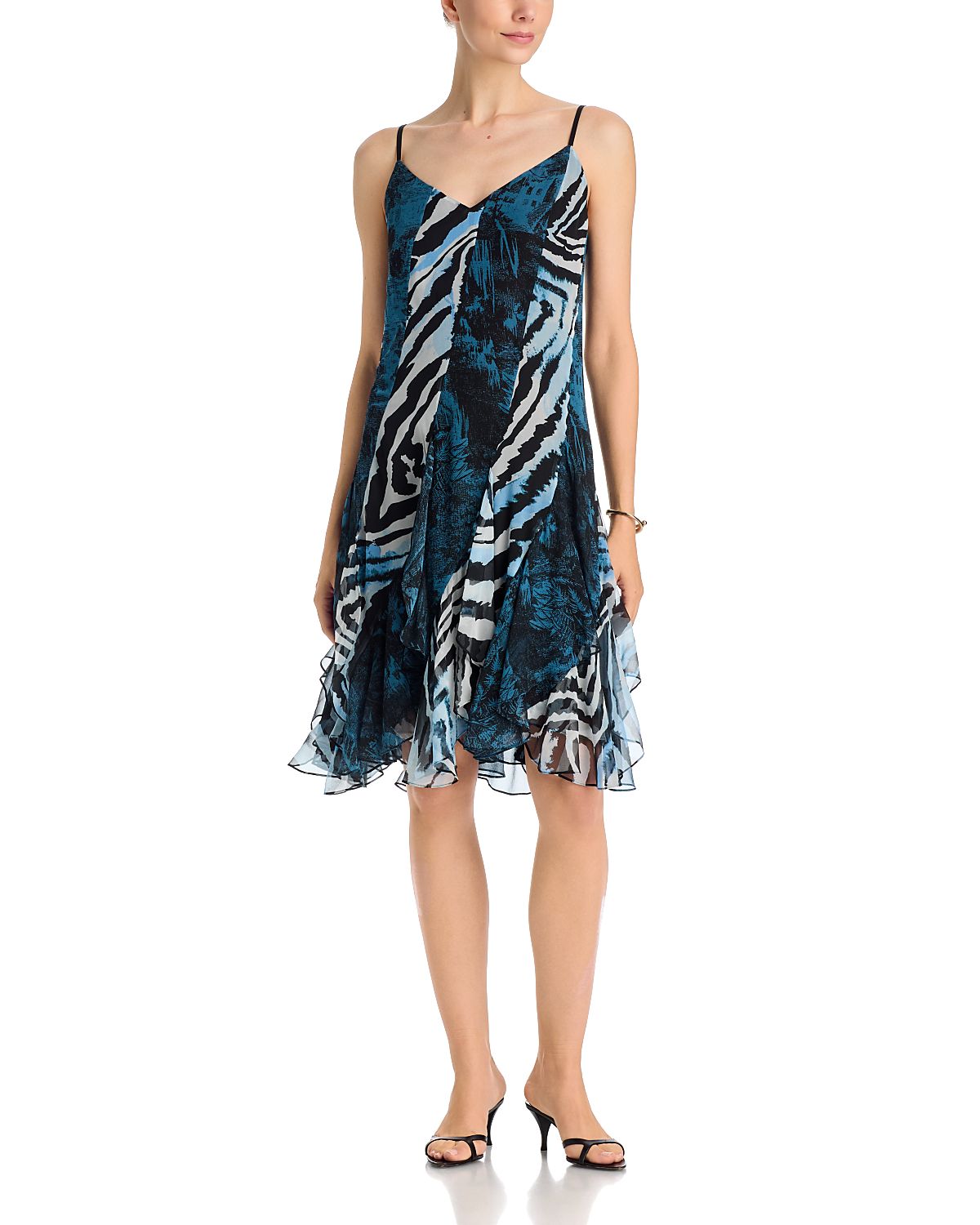 Diane von Furstenberg Rafferty Silk Chiffon Mini Dress