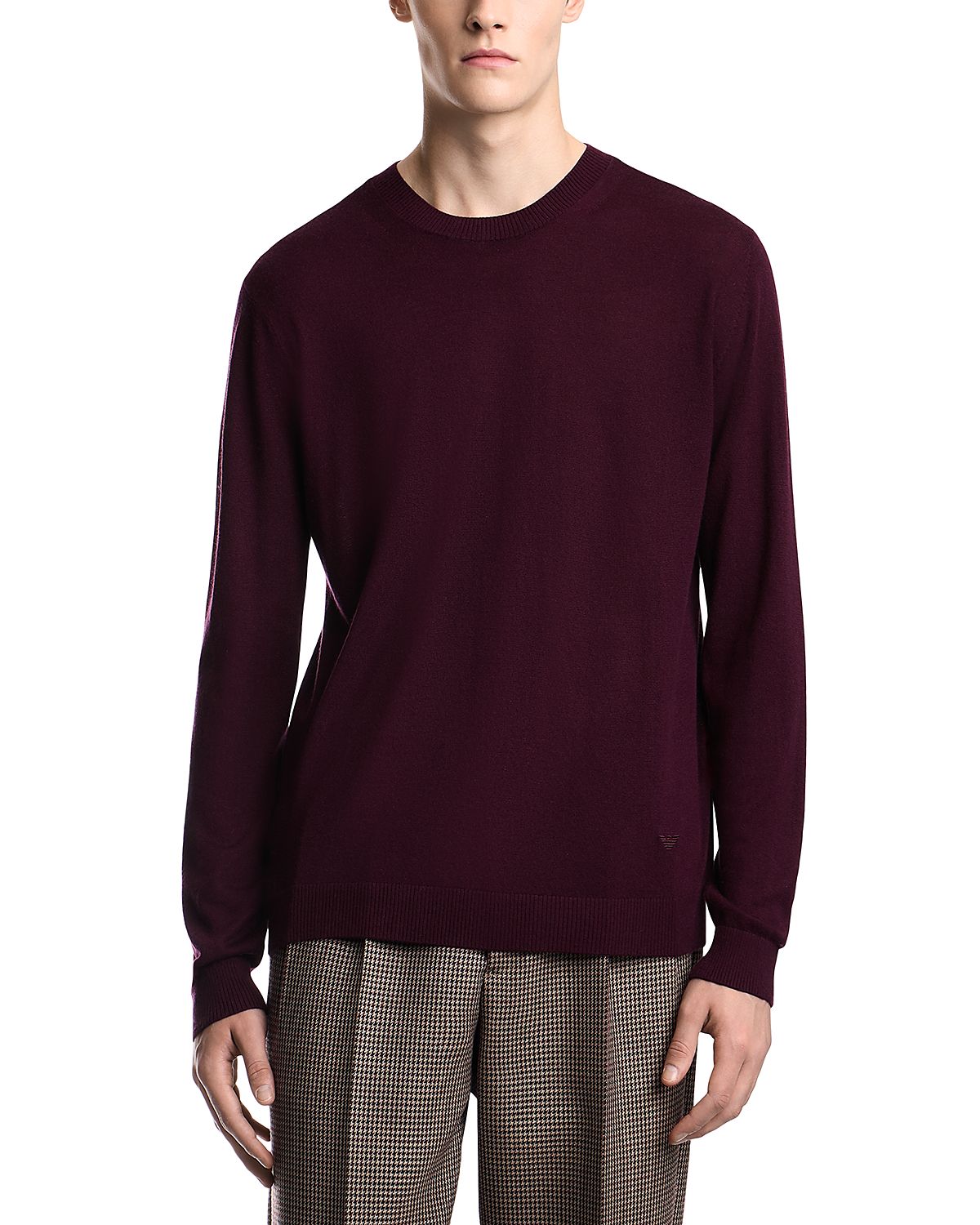 Emporio Armani Silk & Cashmere Pullover Crewneck Sweater