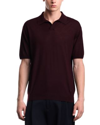 Wool & Silk Blend Polo Sweater