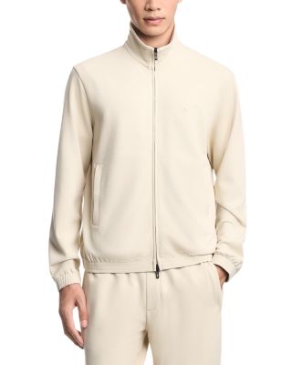 Textured Full Zip Sweatshirt