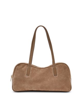 Alma Suede & Leather Shoulder Bag