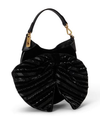 Polo ID Velvet Beaded Bow Pouch