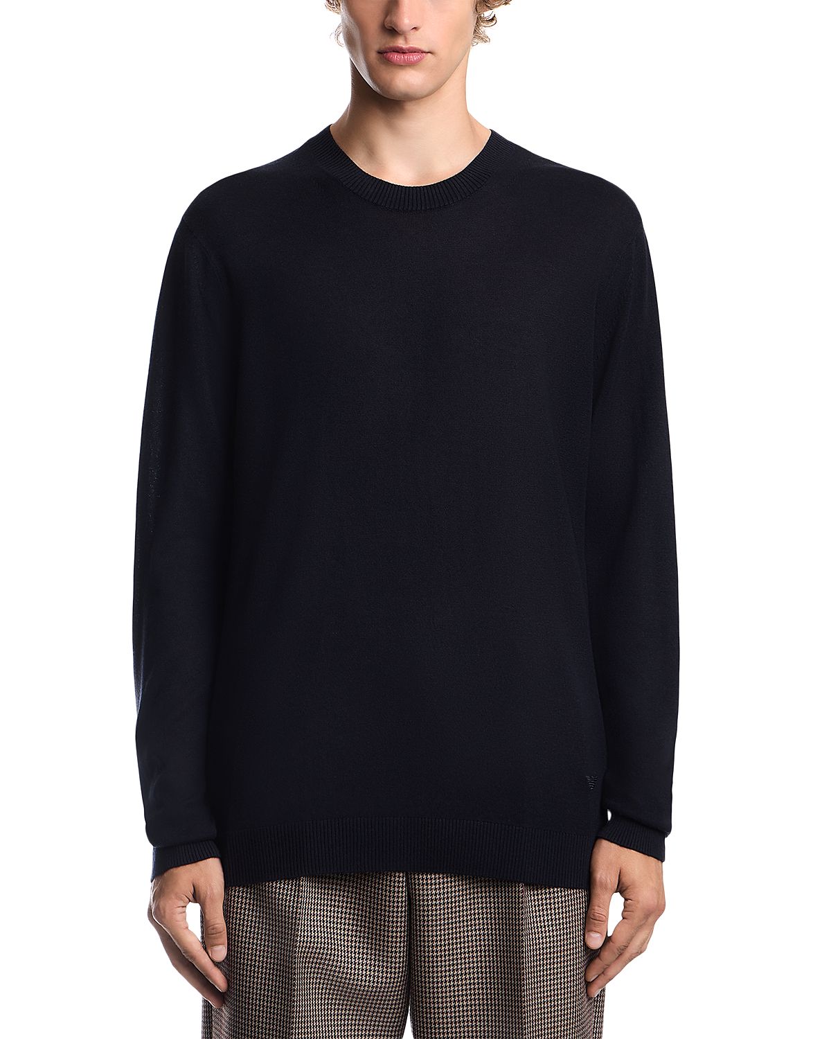 Emporio Armani Silk & Cashmere Pullover Crewneck Sweater