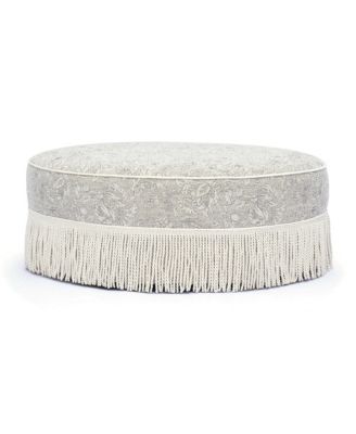  Tassy Tasseled Round Ottoman