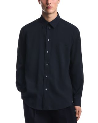 Point Collar Regular Dark Navy Shirt