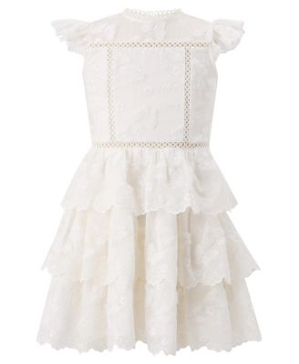  Girls' Alisha Frill Embroidered Mini Dress - Little Kid, Big Kid