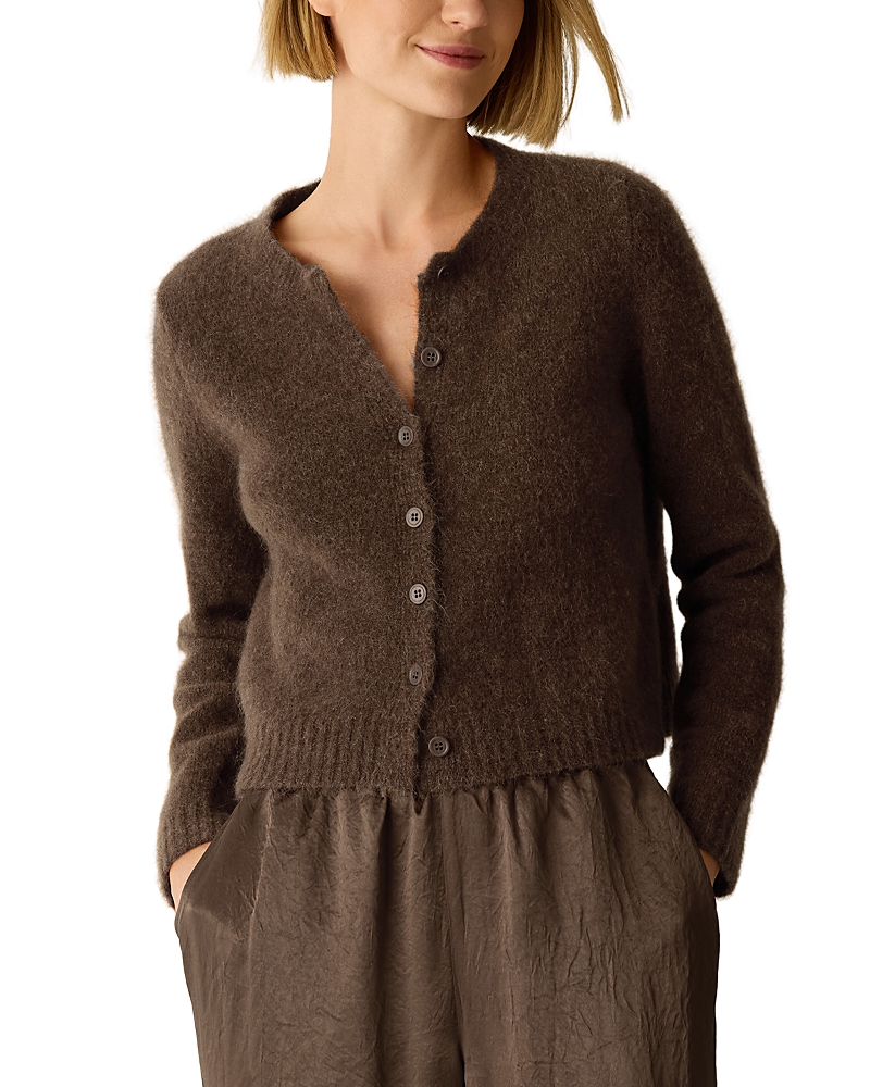 Eileen Fisher Crewneck Cardigan Sweater