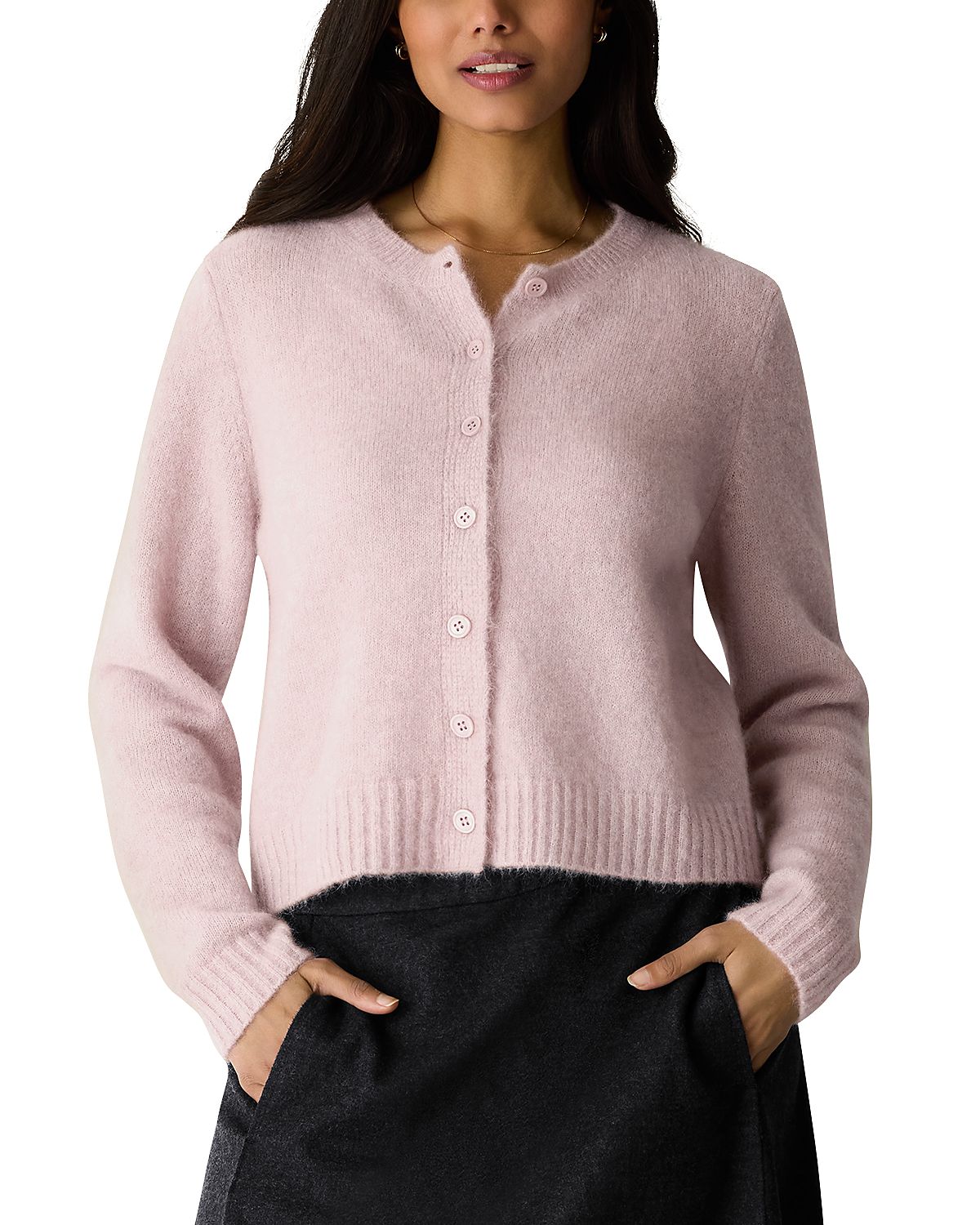 Eileen Fisher Crewneck Cardigan Sweater