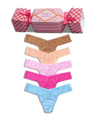 Signature Lace Low Rise Thong, Pack of 5