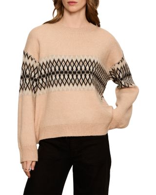 Argyle Crewneck Pullover Sweater