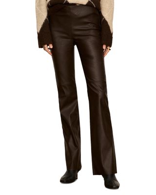 Sashay Faux Leather Flare Leggings