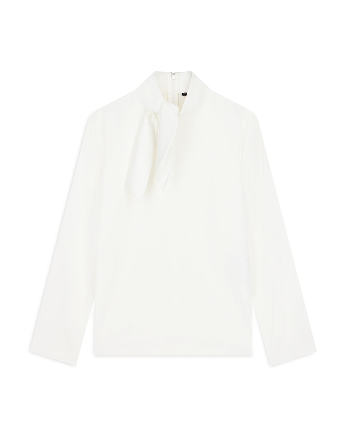 Emporio Armani Cotton Tie Neck Top