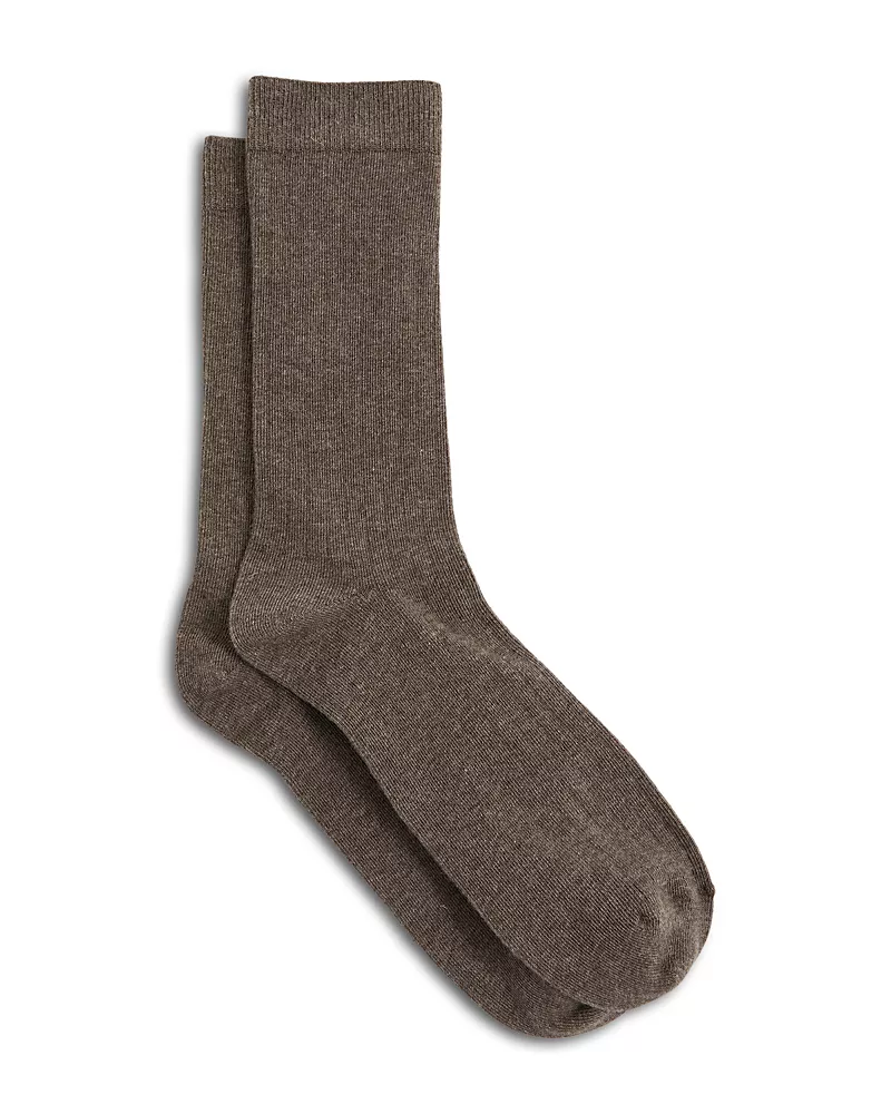 Reiss Felicia Ribbed Cotton Socks