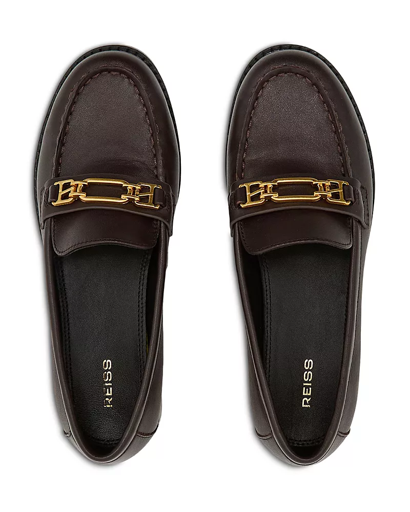 Reiss Women's Rita Hardware Loafers