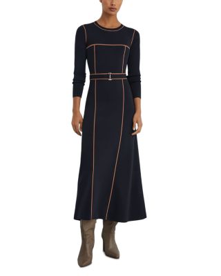 Petite Etta Round Neck Midi Dress