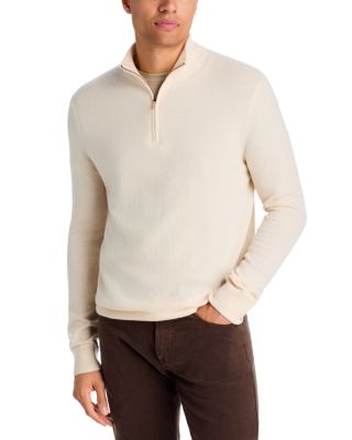 Cashmere Stand Collar Zip Sweater