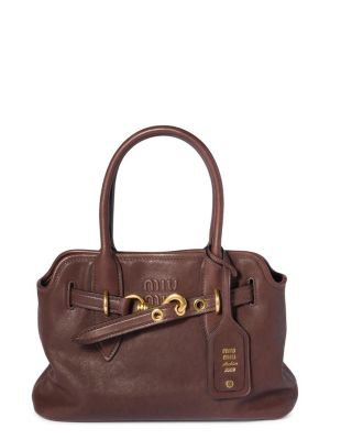 Miu Miu Aventure Nappa Leather Bag, 11.81 x 3.93