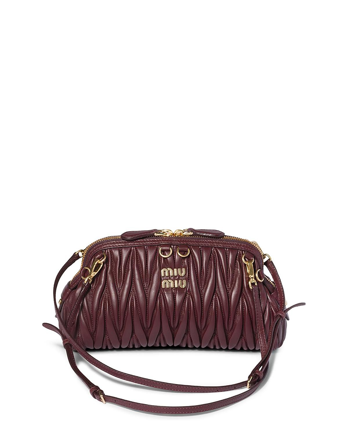 Miu Miu Caprice Matelasse Nappa Leather Clutch