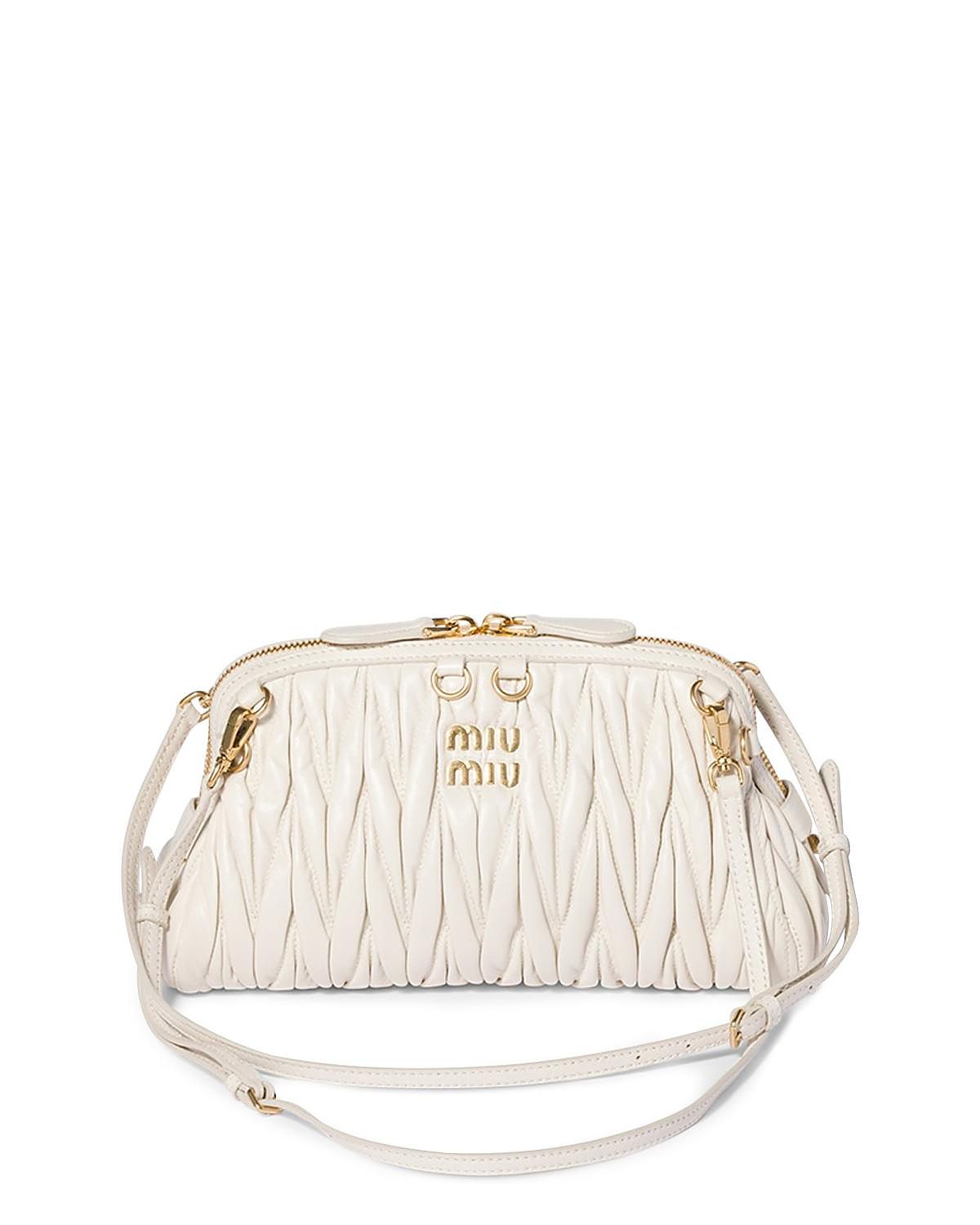 Miu Miu Caprice Matelasse Nappa Leather Clutch
