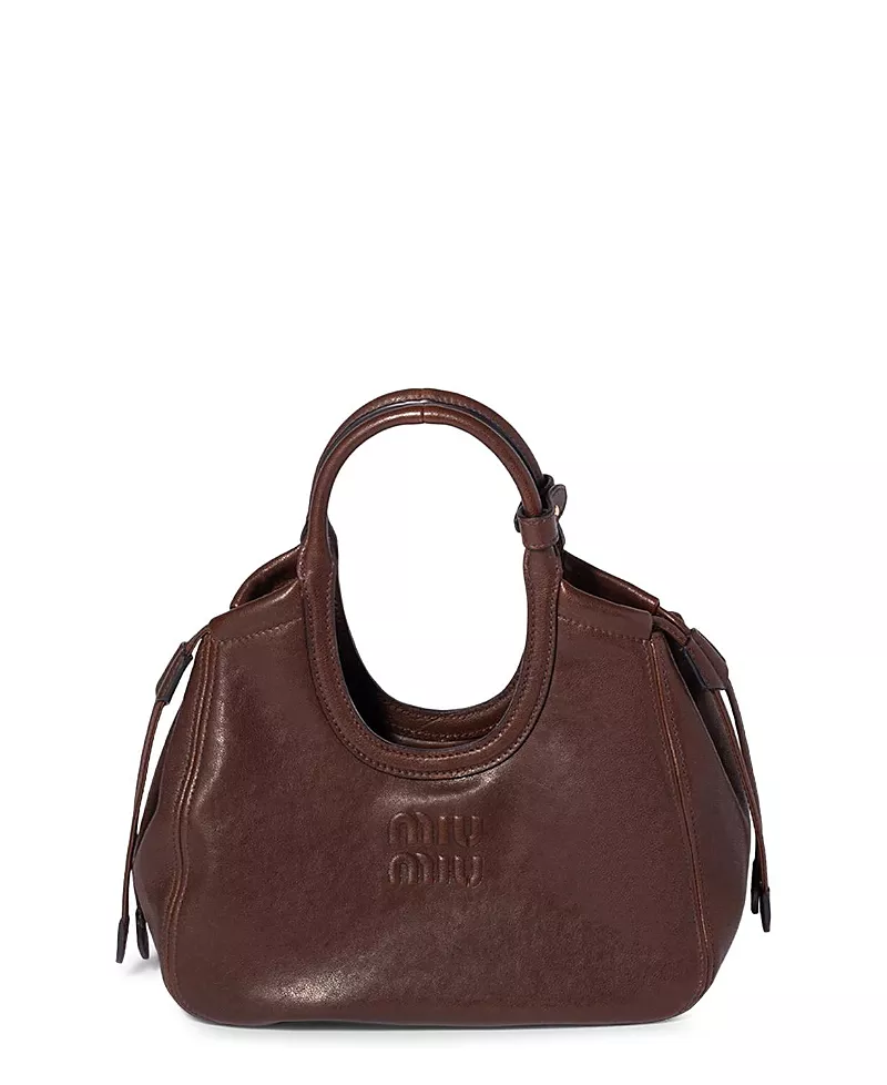 Miu Miu Ivy Nappa Leather Tote Bag