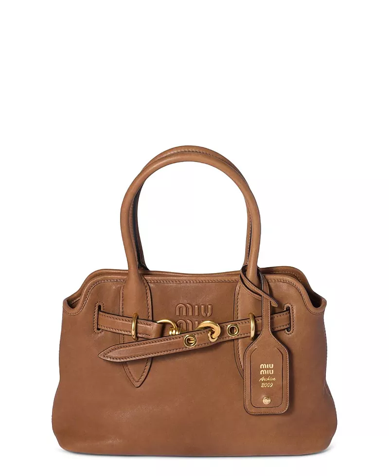 Miu Miu Aventure Nappa Leather Bag, 11.81 x 3.93