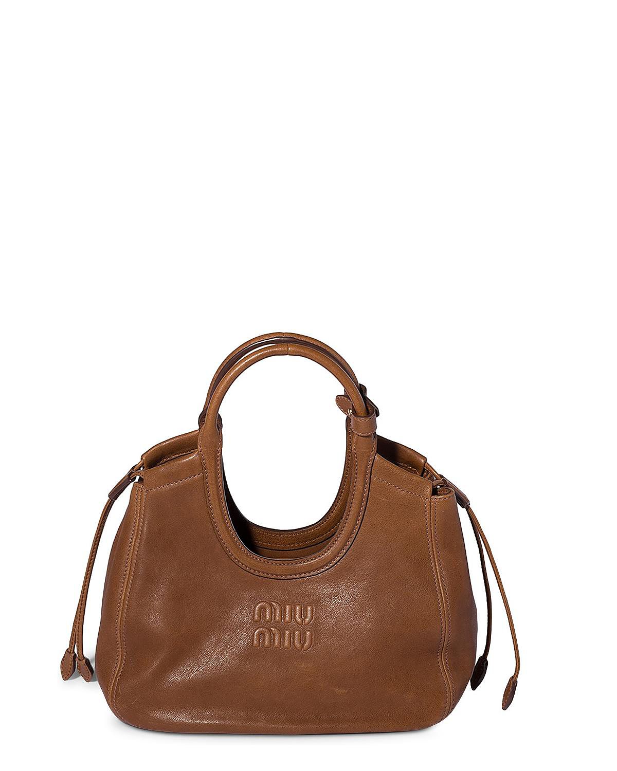 Miu Miu Ivy Nappa Leather Tote Bag