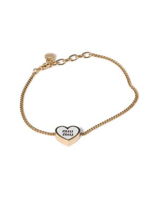 Metal Heart-Shaped Charm Bracelet