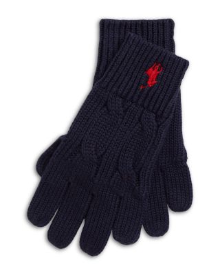 Boys' Cable-Knit Cotton Glove - Big Kid
