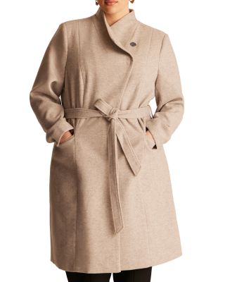 Ren Asymmetric Belted Coat