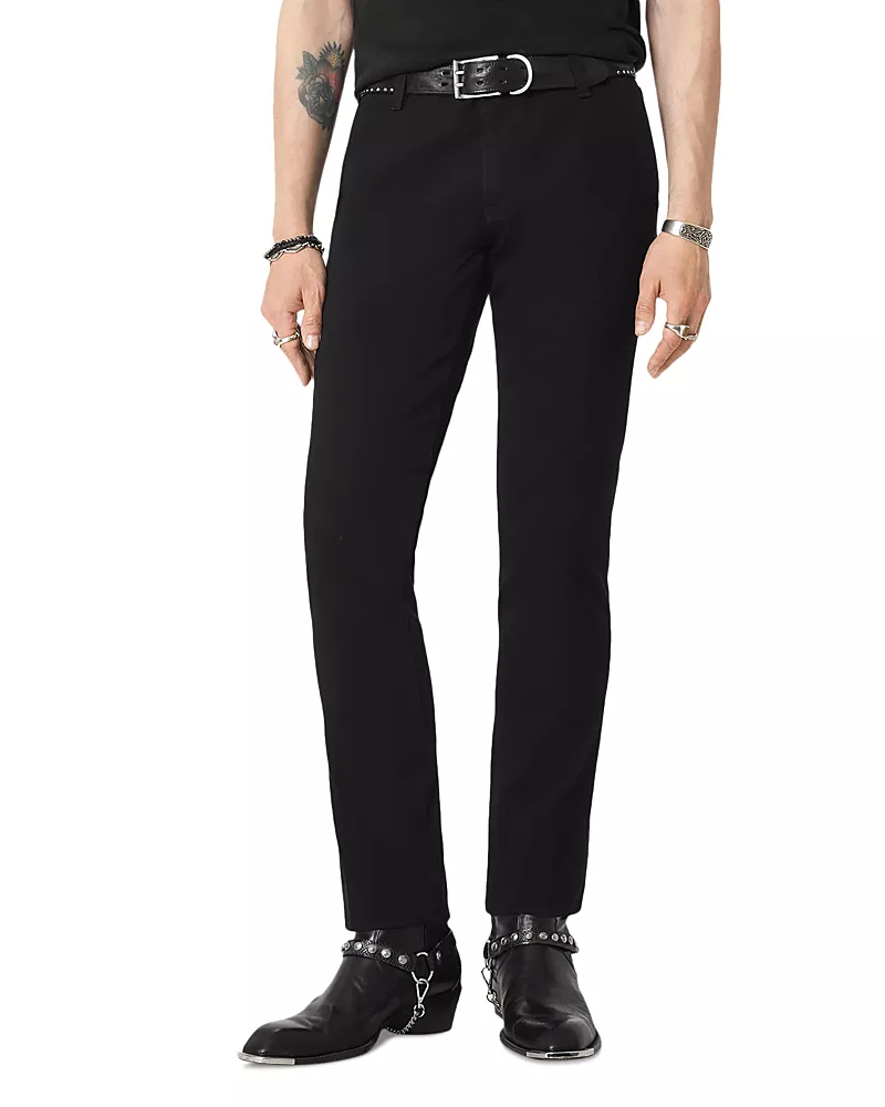 John Varvatos Motor City Cotton Blend Slim Fit Pants