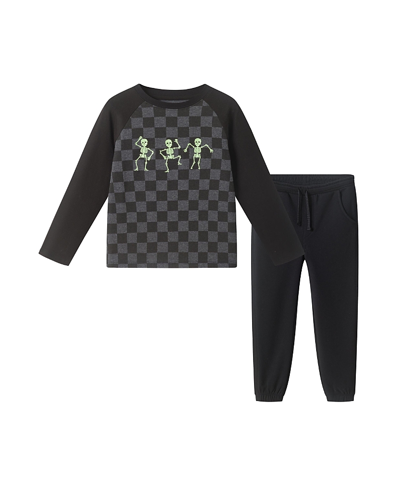Andy & Evan Boys' Raglan Tee & Jogger Set - Little Kid In Blue