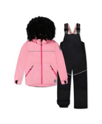  Girls' Discover Fleece Jacket Snow Pants Two Piece Snowsuit - Little Kid, Big Kid