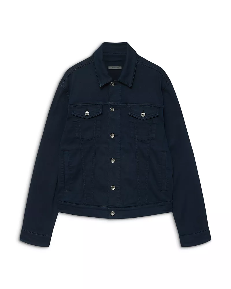 John Varvatos Kyle Point Collar Pocket Trucker Jacket
