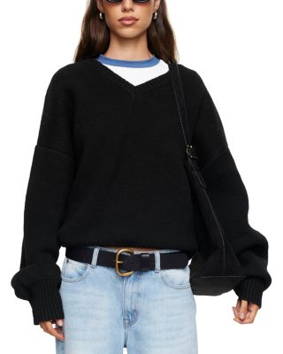 Dolce V Neck Slouchy Sweater