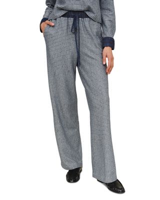 Contrast Wide Leg Pants