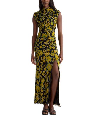 Apollo Mock Neck Embellished Maxi Dress