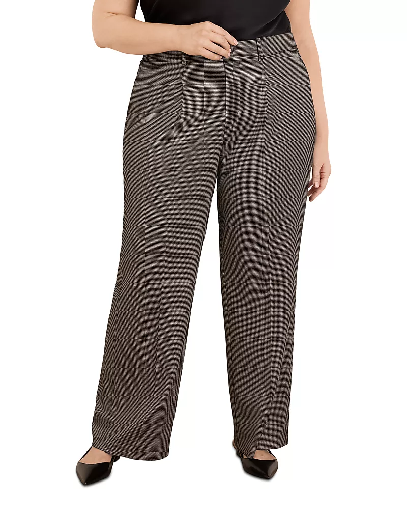 Nic+Zoe Plus Tremont Tweed Wide Leg Pants