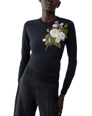Wool Embroidered Sweater 