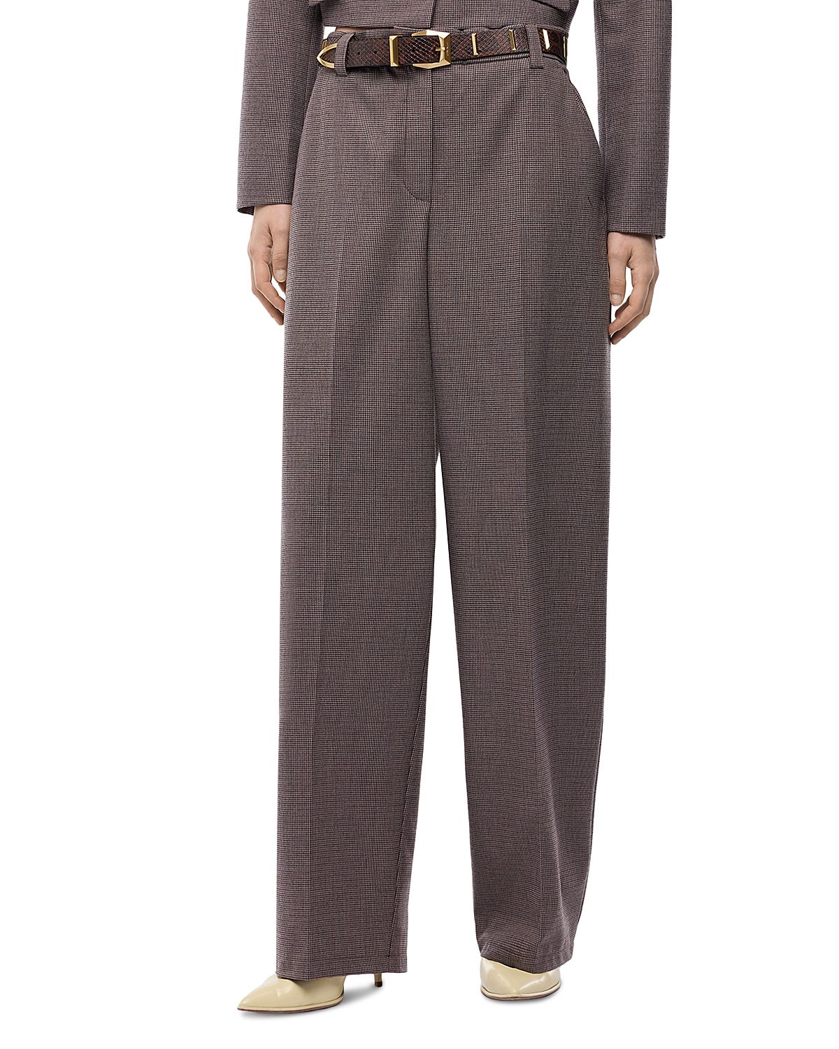 Pinko Balbino Yarn Dyed Barrel Pants