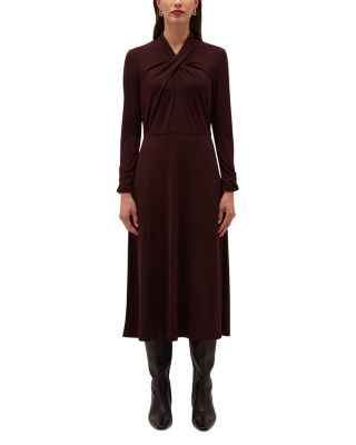 Aliza Twist Neck Jersey Dress