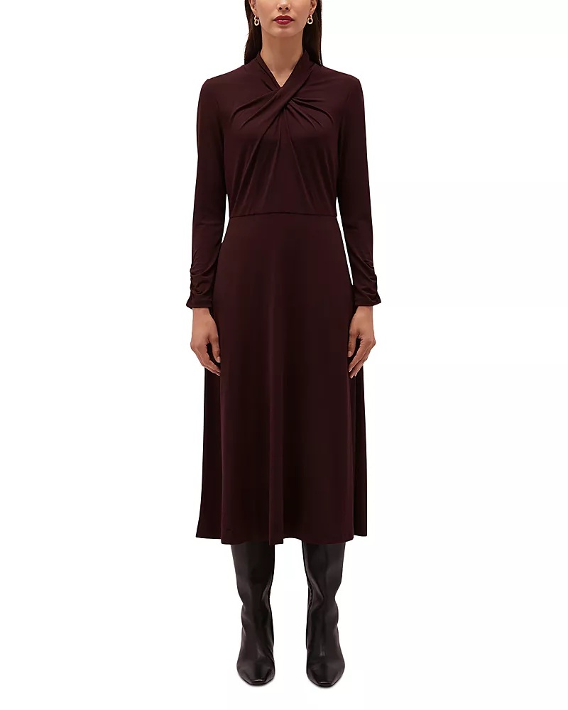 Hobbs London Aliza Twist Neck Jersey Dress