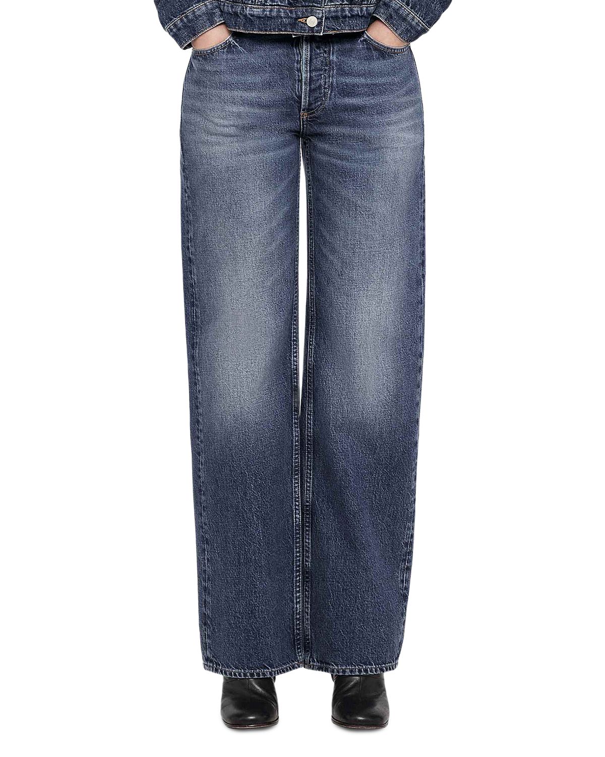 Allsaints Cohen High Rise Straight Jeans
