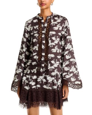 Brielle Lace Trim Flowy Sleeve Top