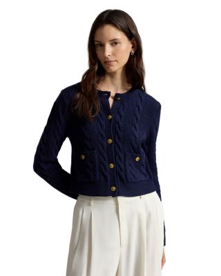 Cable Wool Cashmere Cardigan